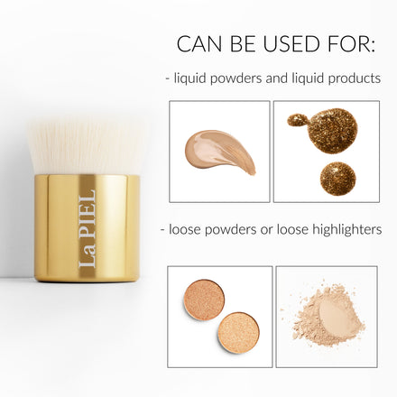 Kabuki Brush For Applying Liquid Products And Powder Or Stone Products On The Face And Body Of The La Piel Brand Lana Jurcevic
