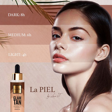 Body Skin Self Tanning Body Mousse And Gift Glove For Easier Application And Self Tanning Face Serum With Hyaluronic Acid La Piel Glam Tan Natural Cosmetics Lana Jurcevic