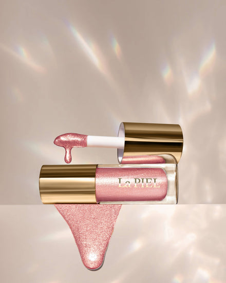 La PIEL Aphrodite Highlighter Oil Bottle And Shimmer Texture