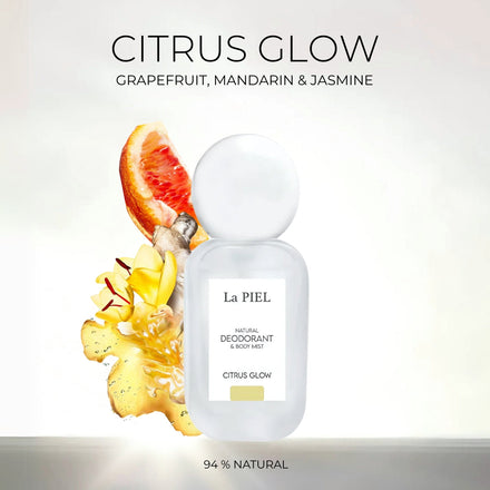 La PIEL Citrus Glow Prirodni Dezodorans I Body Mist S Mirisom Grejpa Mandarine I Jasmina U 94 Posto Prirodnoj Formuli