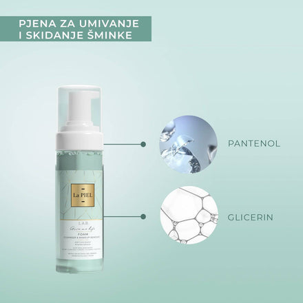 La PIEL Gentle Face Cleansing Foam Ingredients Infographic