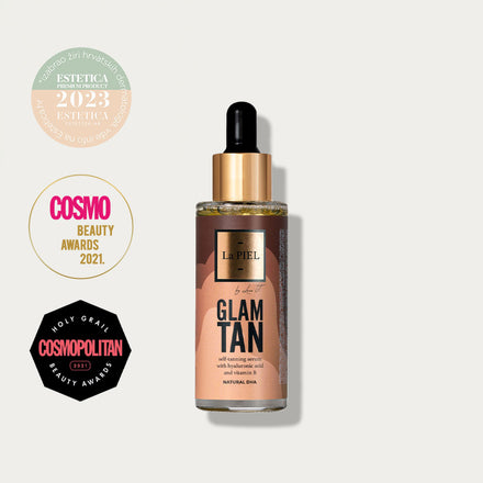 La PIEL Glam Tan Self Tanning Serum Awards Card