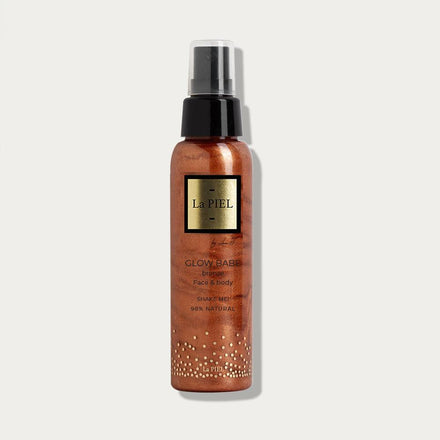 La PIEL Glow Babe Bronze Shimmering Body Mist Bottle Product Shot