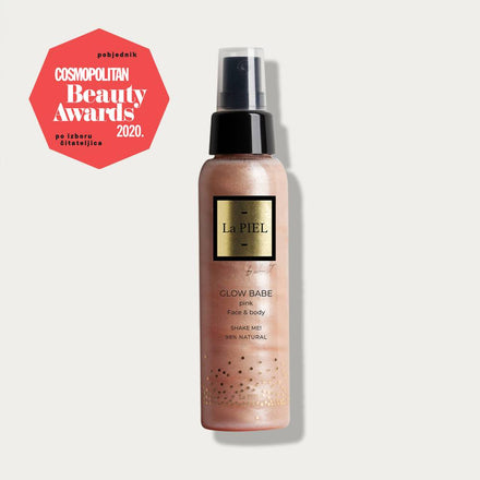 La PIEL Glow Babe Shimmering Body Mist Bottle Beauty Award