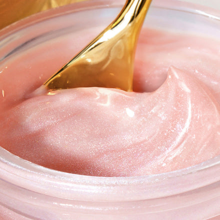 La PIEL Glow Bronze Face Cream Shimmer Texture Closeup