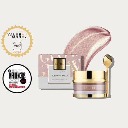 La PIEL Glow Pink Face Cream Award Badges