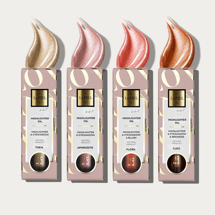 La PIEL Highlighter Oil Boxed Shade Collection Product Lineup
