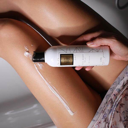 La PIEL Hydra Babe Body Milk Application On Skin
