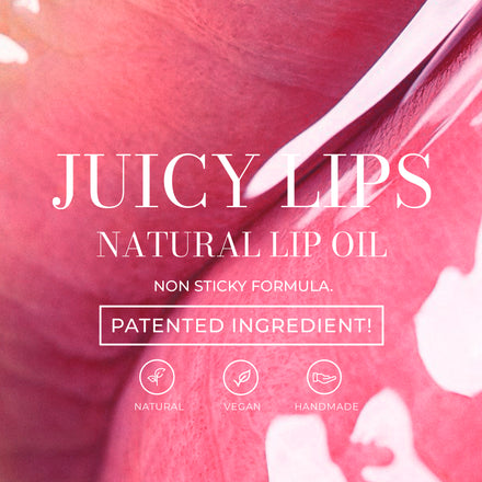 La PIEL Juicy Lips Pink Fruit Natural Lip Oil Benefits Card