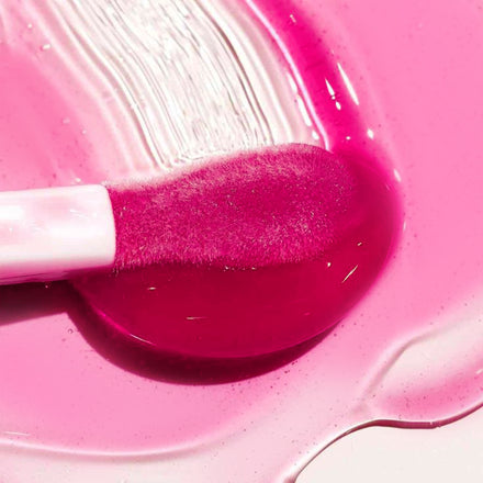 La PIEL Juicy Lips Pink Fruit Natural Lip Oil Texture Brush