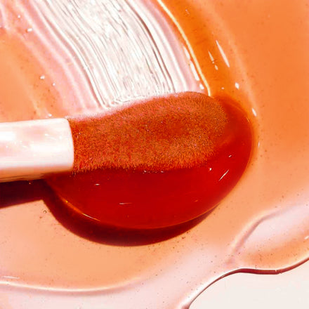 La PIEL Juicy Lips Red Orange Natural Lip Oil Texture Brush