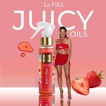 La PIEL Juicy Oils Strawberry Natural Tanning Oil Model Poster