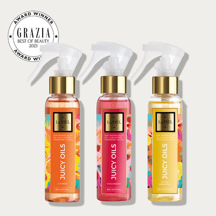 La PIEL Juicy Oils Trio Beauty Award Card
