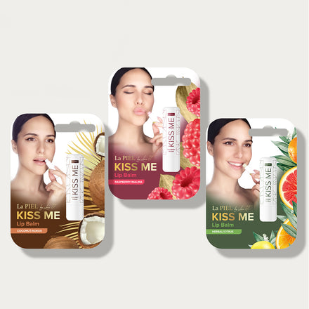 La PIEL Kiss Me Lip Balm Flavors Product Cards