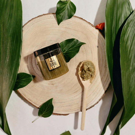 La PIEL Matcha Babe Body Scrub Jar With Green Tea