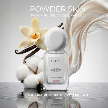 La PIEL Powder Skin Deodorant Cotton Flower Product Shot