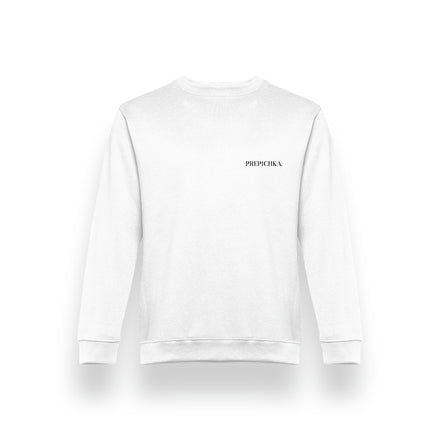 La PIEL Prepichka White Sweatshirt Back Product Shot
