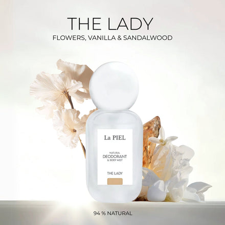 La PIEL The Lady Prirodni Dezodorans I Body Mist Sa Cvjetnim Mirisom Vanilije I Sandalovine By Lana J.