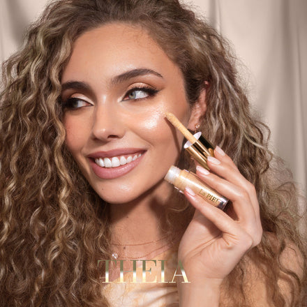 La PIEL Theia Highlighter Oil Model Application