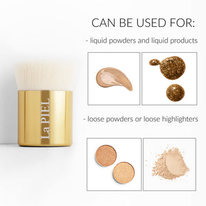 Kabuki Brush For Applying Liquid Products And Powder Or Stone Products On The Face And Body Of The La Piel Brand Lana Jurcevic 