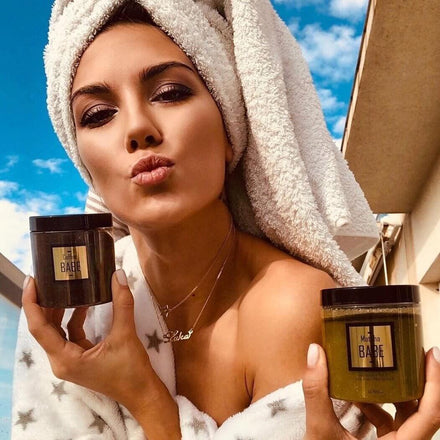 Green Tea Matcha Body Scrub And Coffee BABE Coffee Body Scrub Natural Cosmetics Brand La Piel Lana Jurcevic 