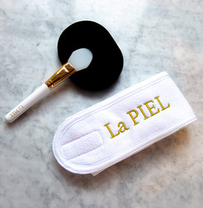 Silicone Brush Cosmetic  Headband And Facial Cleansing Sponge La Piel 